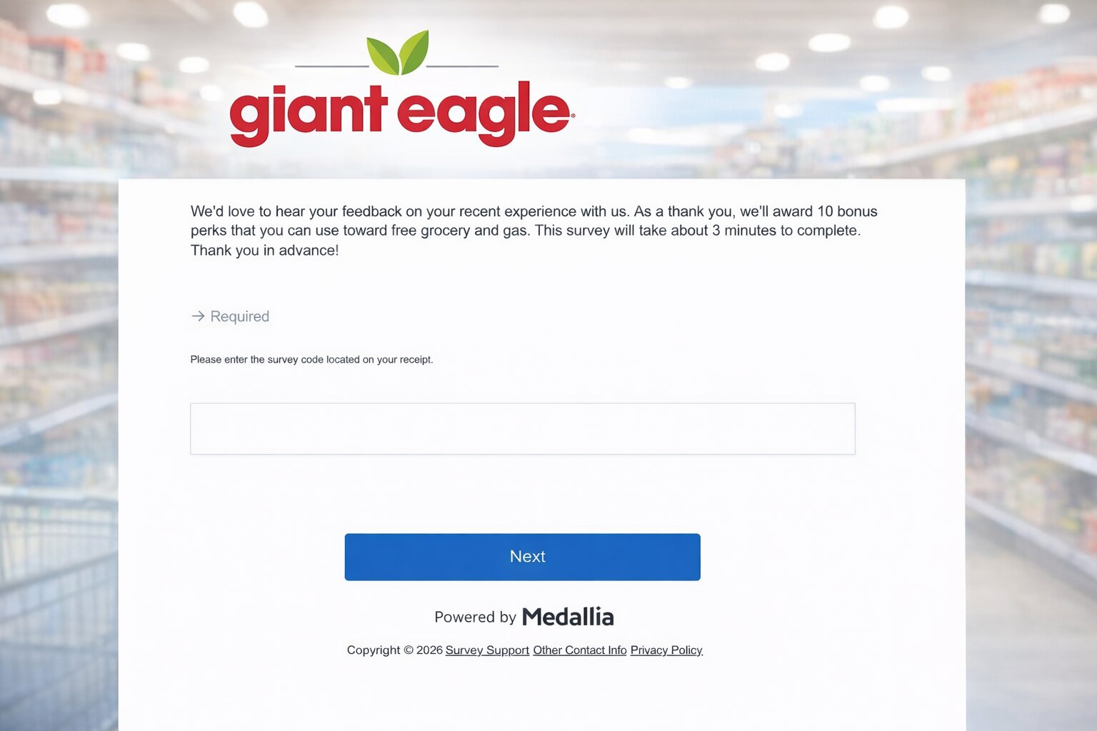 Official Giant Eagle Survey
